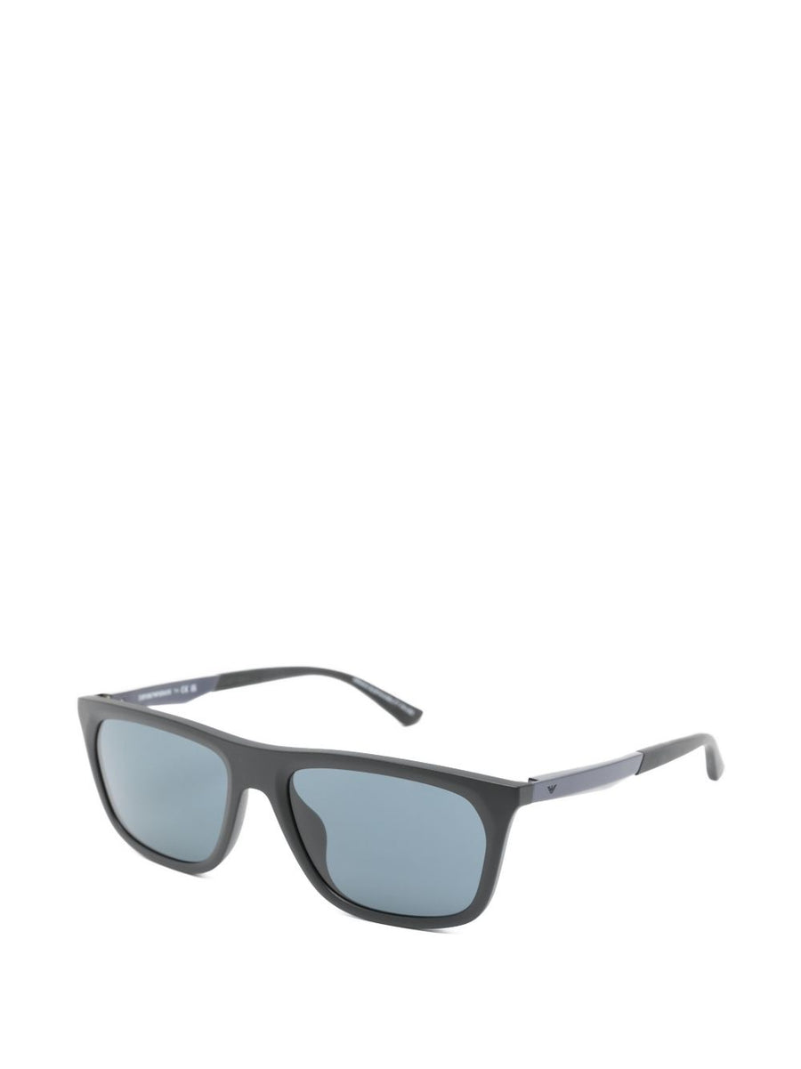 Emporio Armani Sunglasses Rectangle Frame With Tinted Lenses For Men Luxury Acetate Eyewear