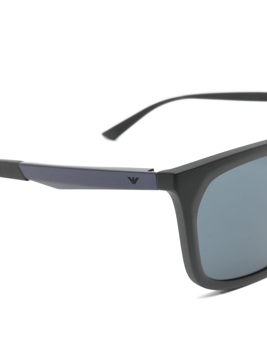 Emporio Armani Sunglasses Rectangle Frame With Tinted Lenses For Men Luxury Acetate Eyewear