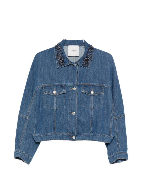 Ermanno Firenze Embroidered denim jacket