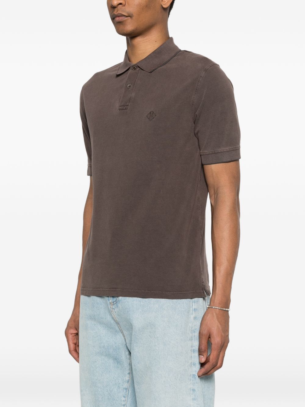 Herno Logo cotton polo shirt