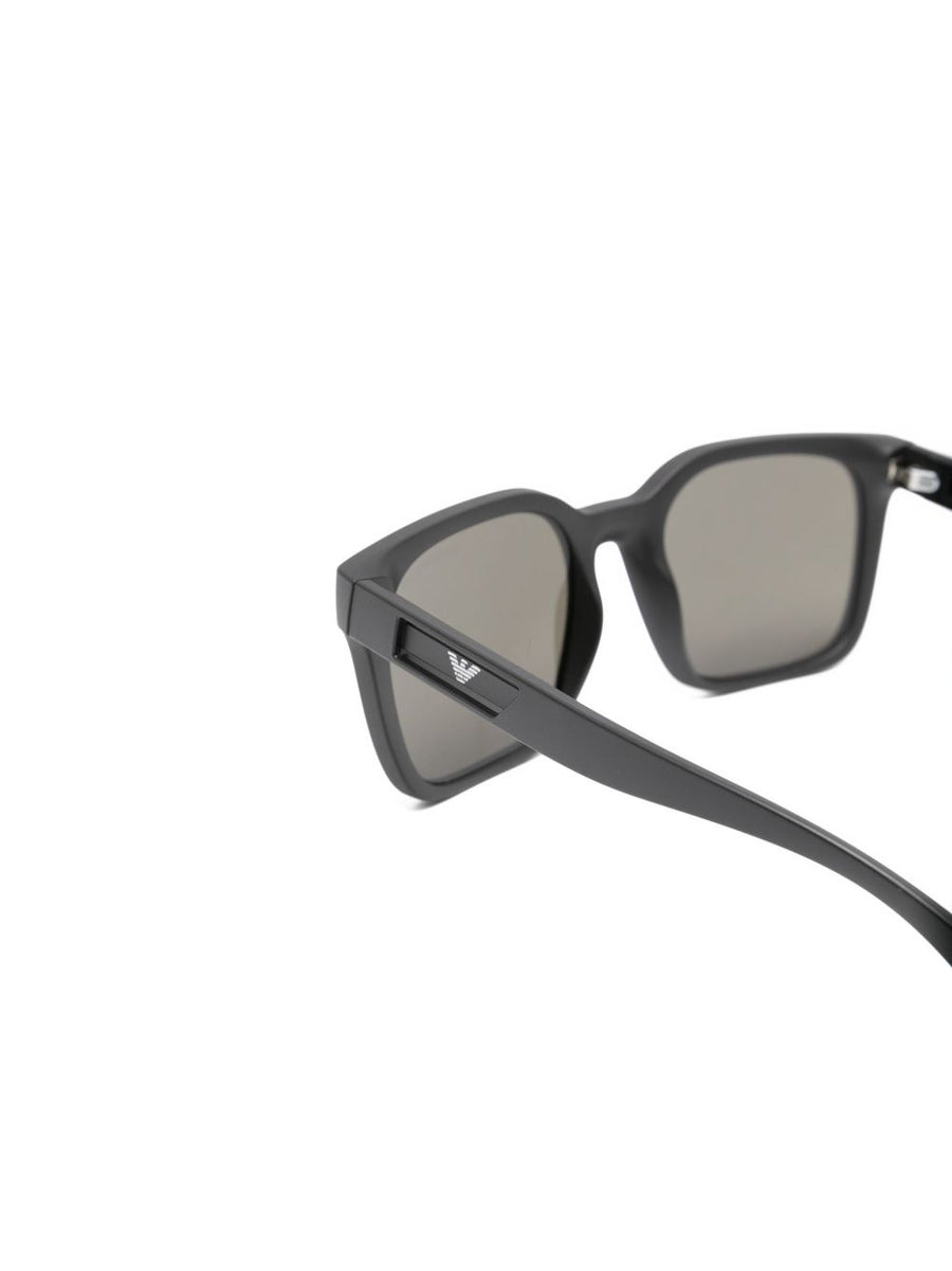 Emporio Armani Sunglasses Black Acetate Frame Grey Lenses For Men Luxury Everyday Wear