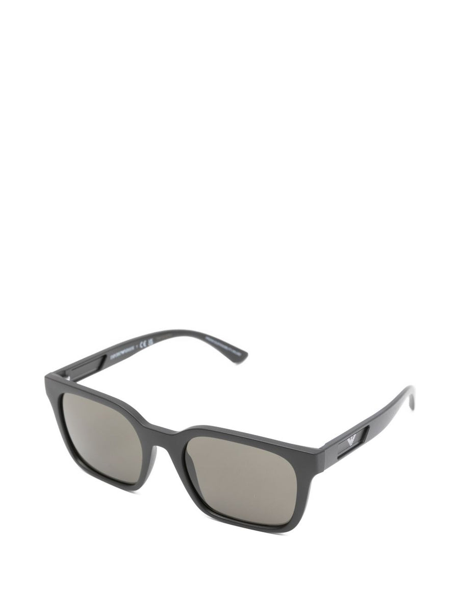 Emporio Armani Sunglasses Black Acetate Frame Grey Lenses For Men Luxury Everyday Wear