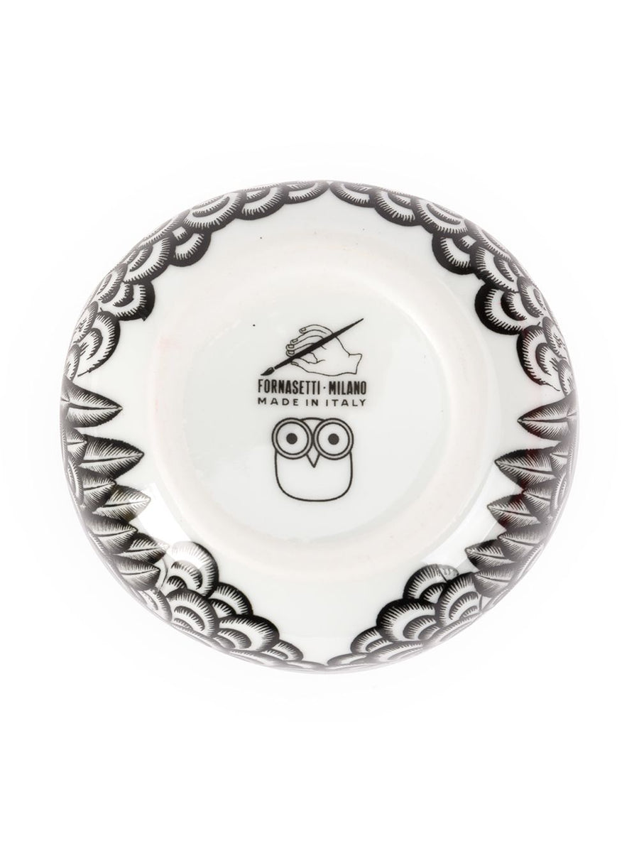 Fornasetti Civetta Jar Ceramic Home Decor Ornament Luxury White Finish Gift for Women