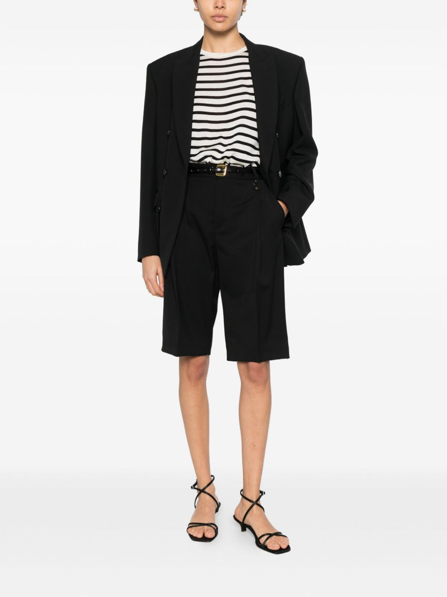 Soft Goat Silk Cashmere Striped T Shirt For Women Luxurious Everyday Top With Refined Drape