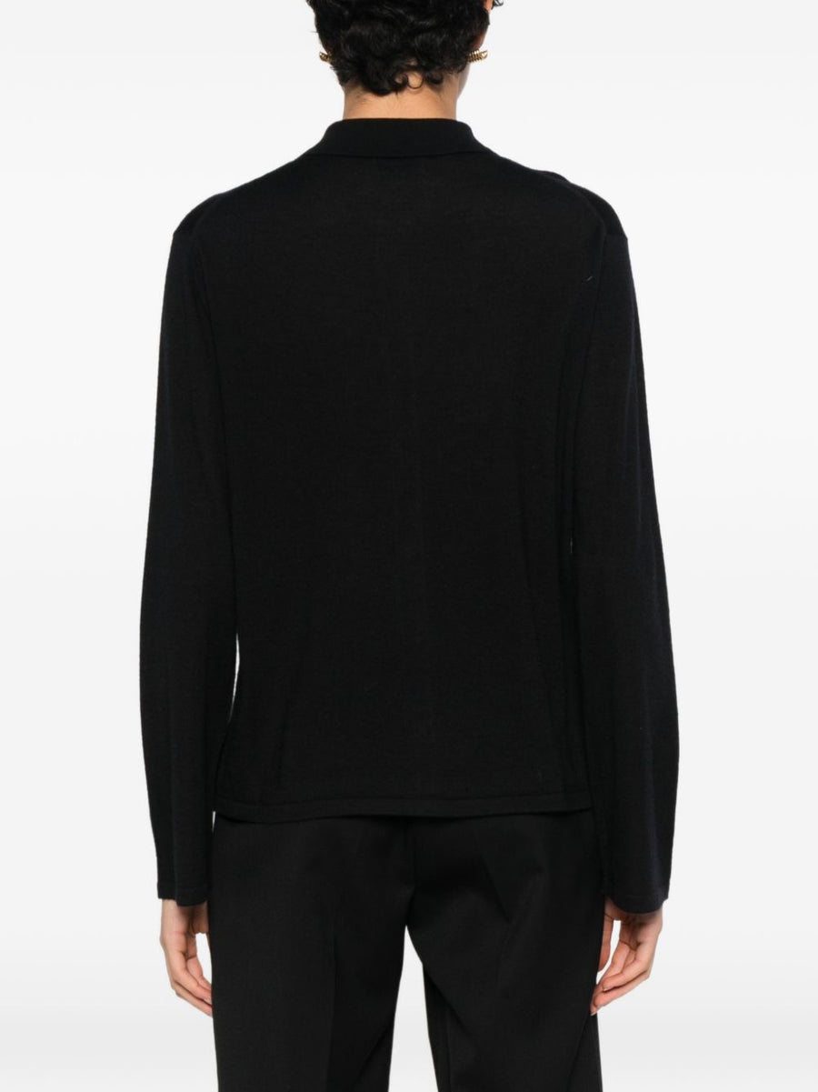 Soft Goat Cashmere Cardigan For Women Black 100 Percent Cashmere Luxurious Cozy Everyday Layer Button Closure
