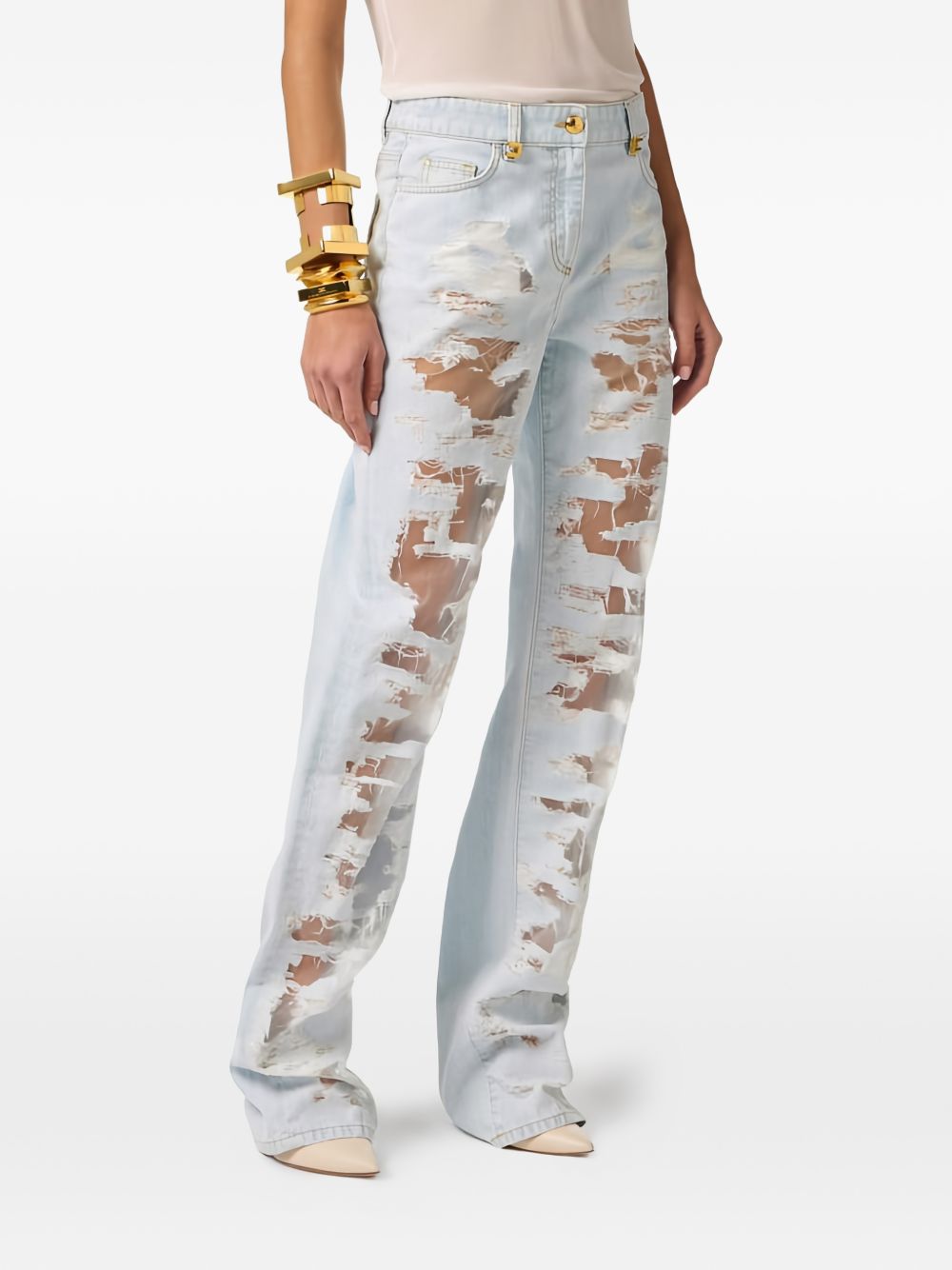 Elisabetta Franchi Denim cotton jeans