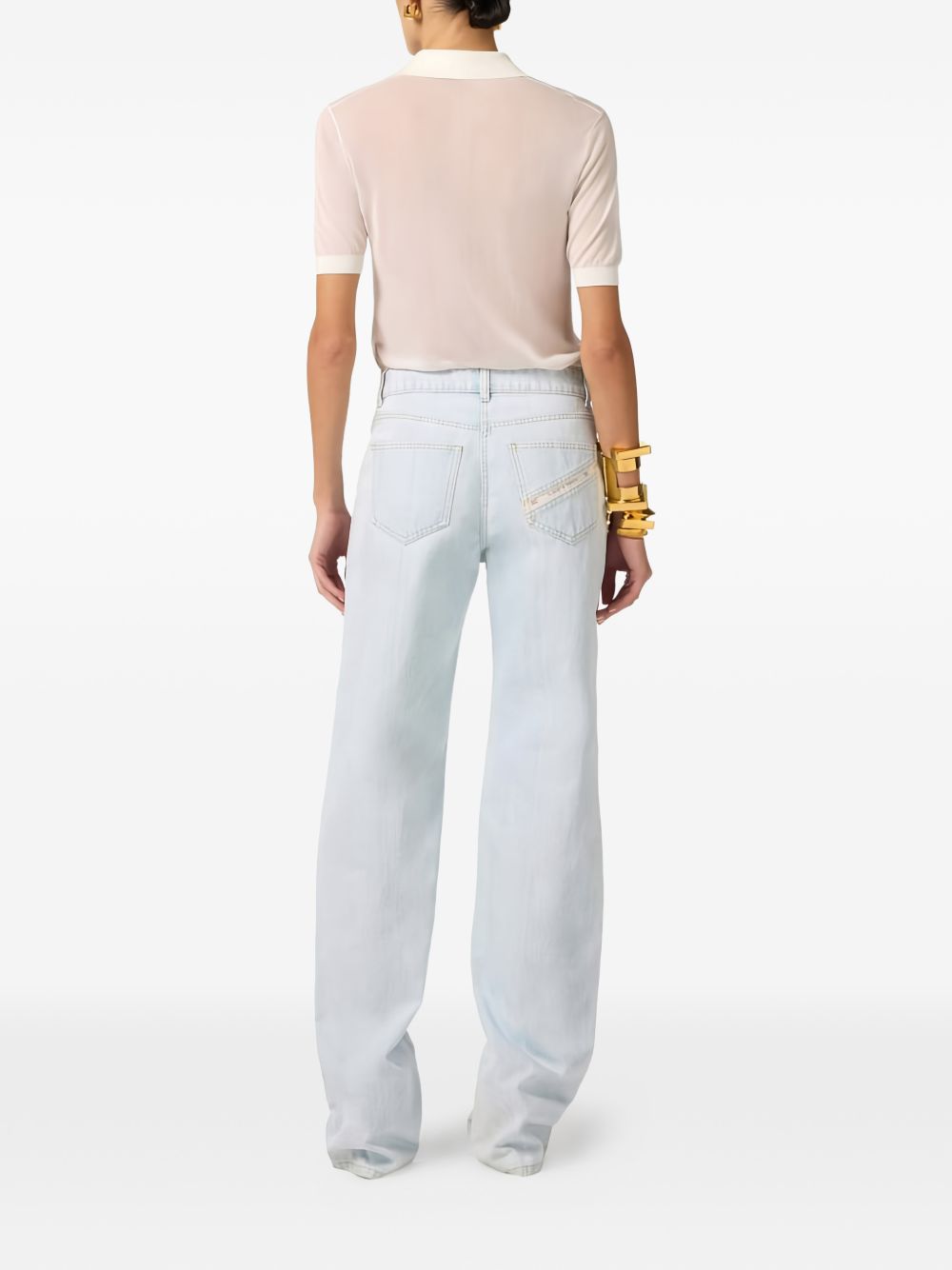 Elisabetta Franchi Denim cotton jeans