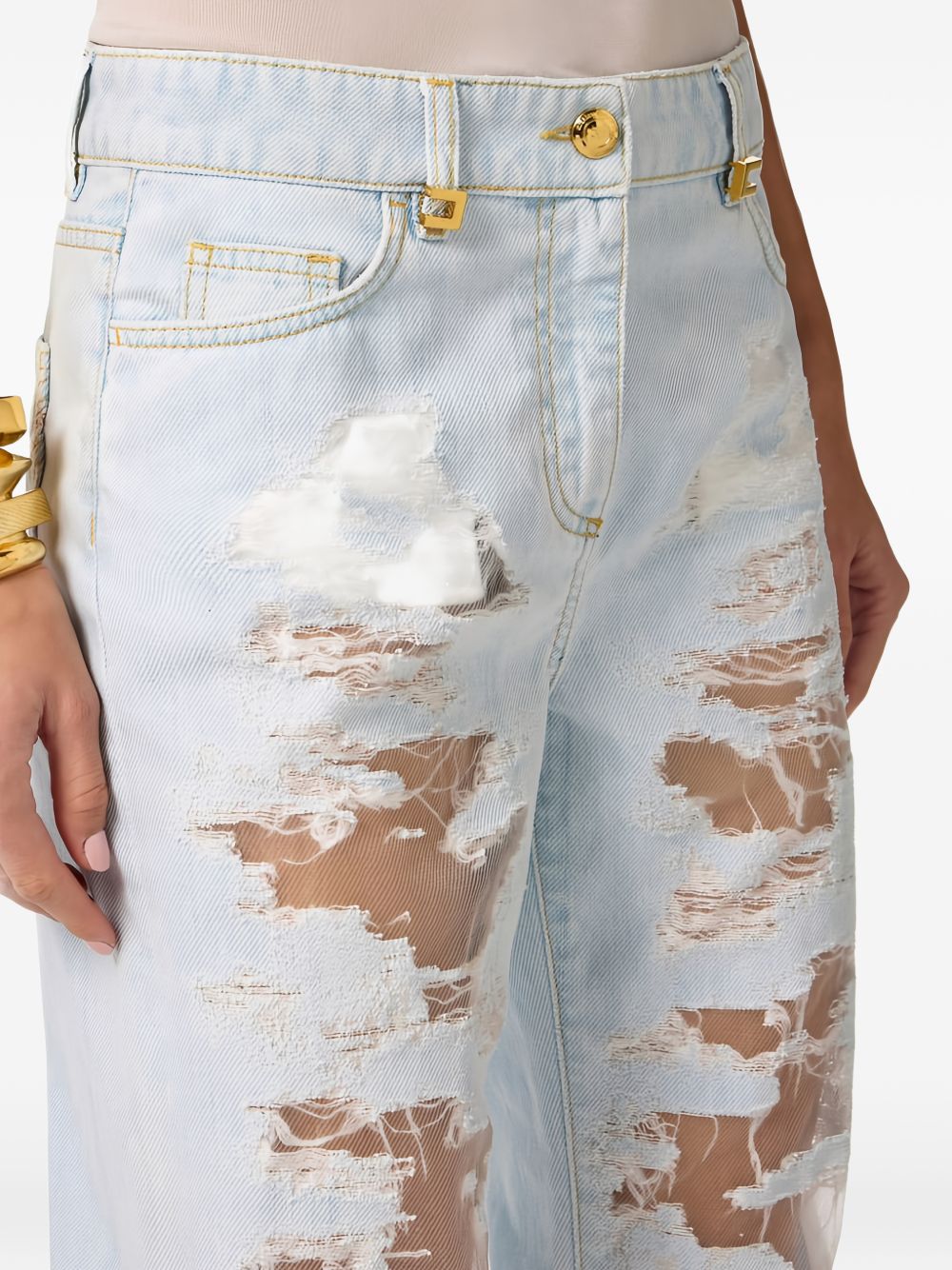 Elisabetta Franchi Denim cotton jeans