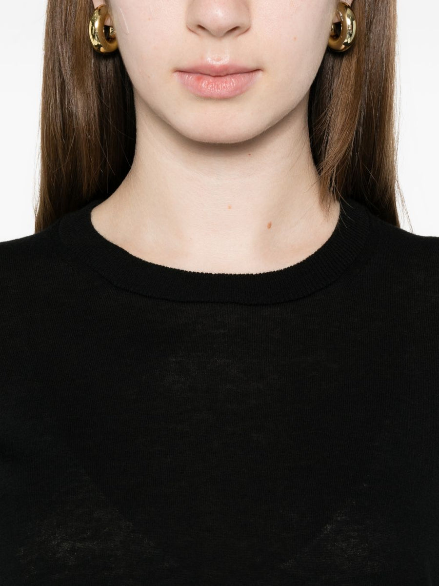 Ct Plage Cotton Cashmere Crewneck Sweater For Women Timeless Luxury Breathable Everyday Layering Essential