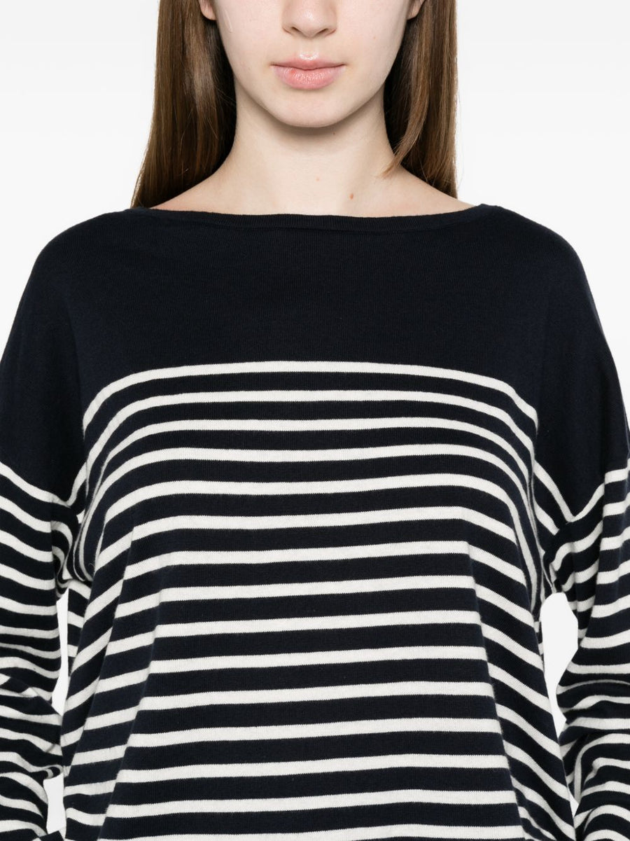 Ct Plage Striped Cotton Cashmere Knit Top For Women Resort Ready Summer Style And Everyday Comfort