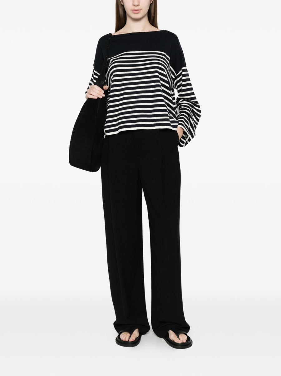 Ct Plage Striped Cotton Cashmere Knit Top For Women Resort Ready Summer Style And Everyday Comfort