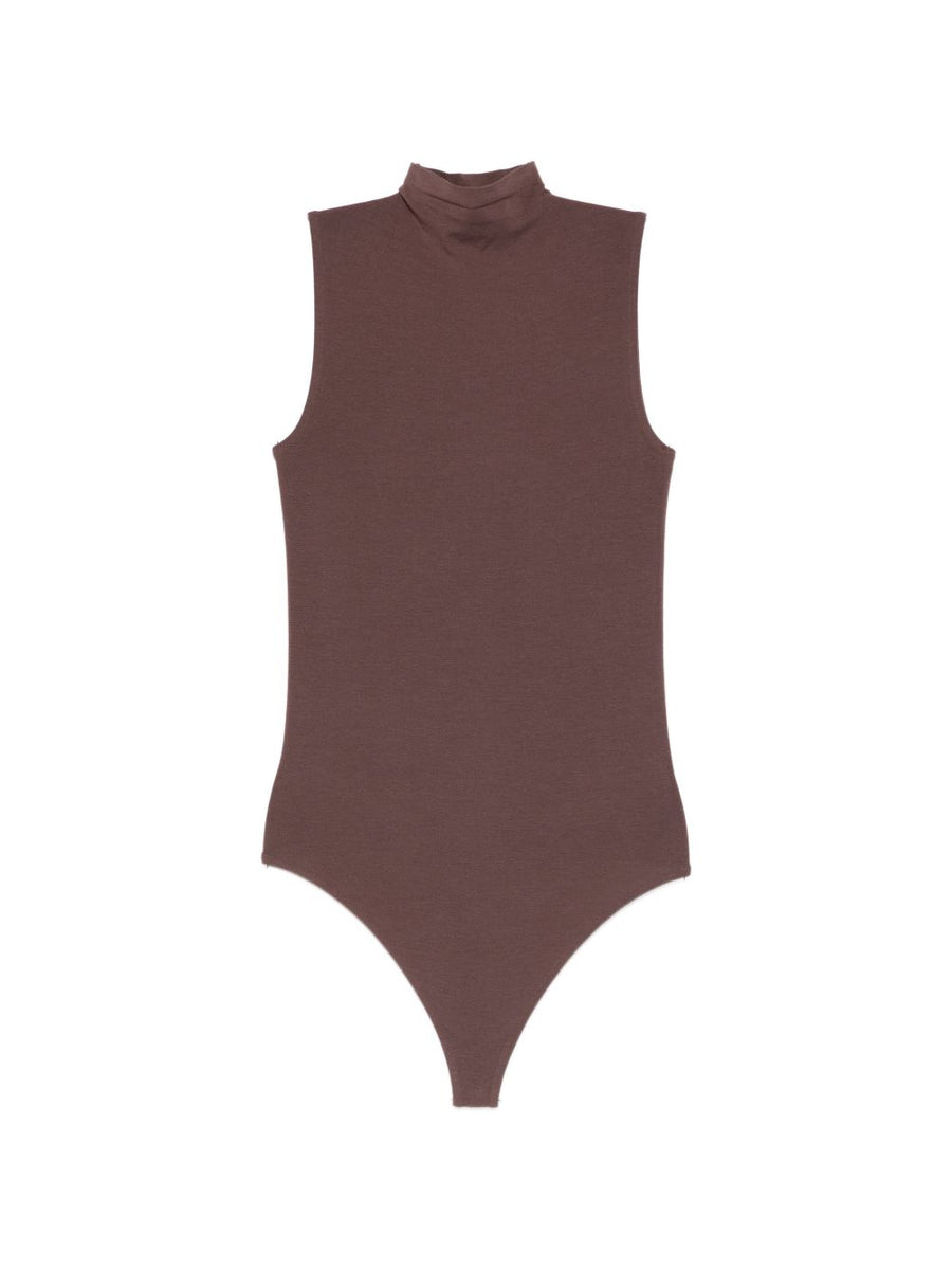Wolford High Neck Bodysuit For Women Breathable Modal Base Layer For Everyday Wear White