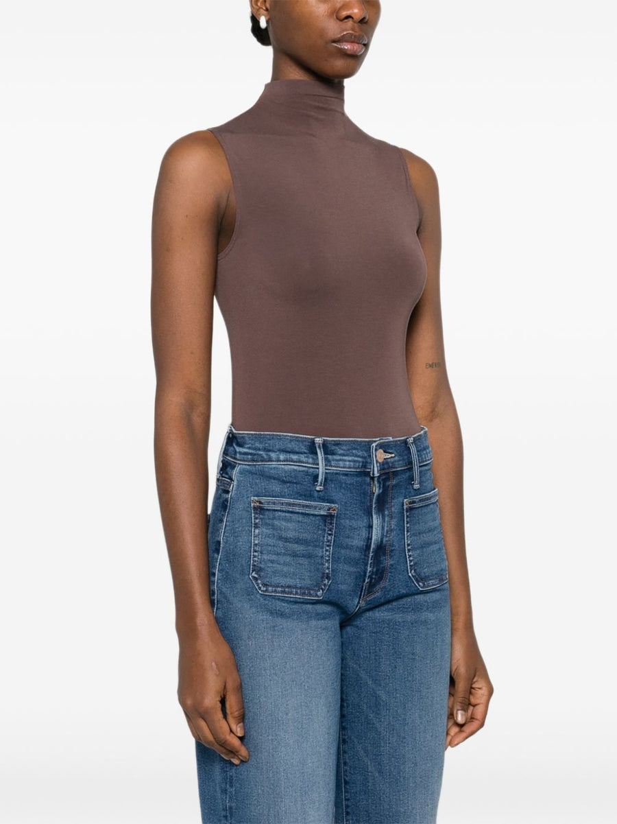 Wolford High Neck Bodysuit For Women Breathable Modal Base Layer For Everyday Wear White