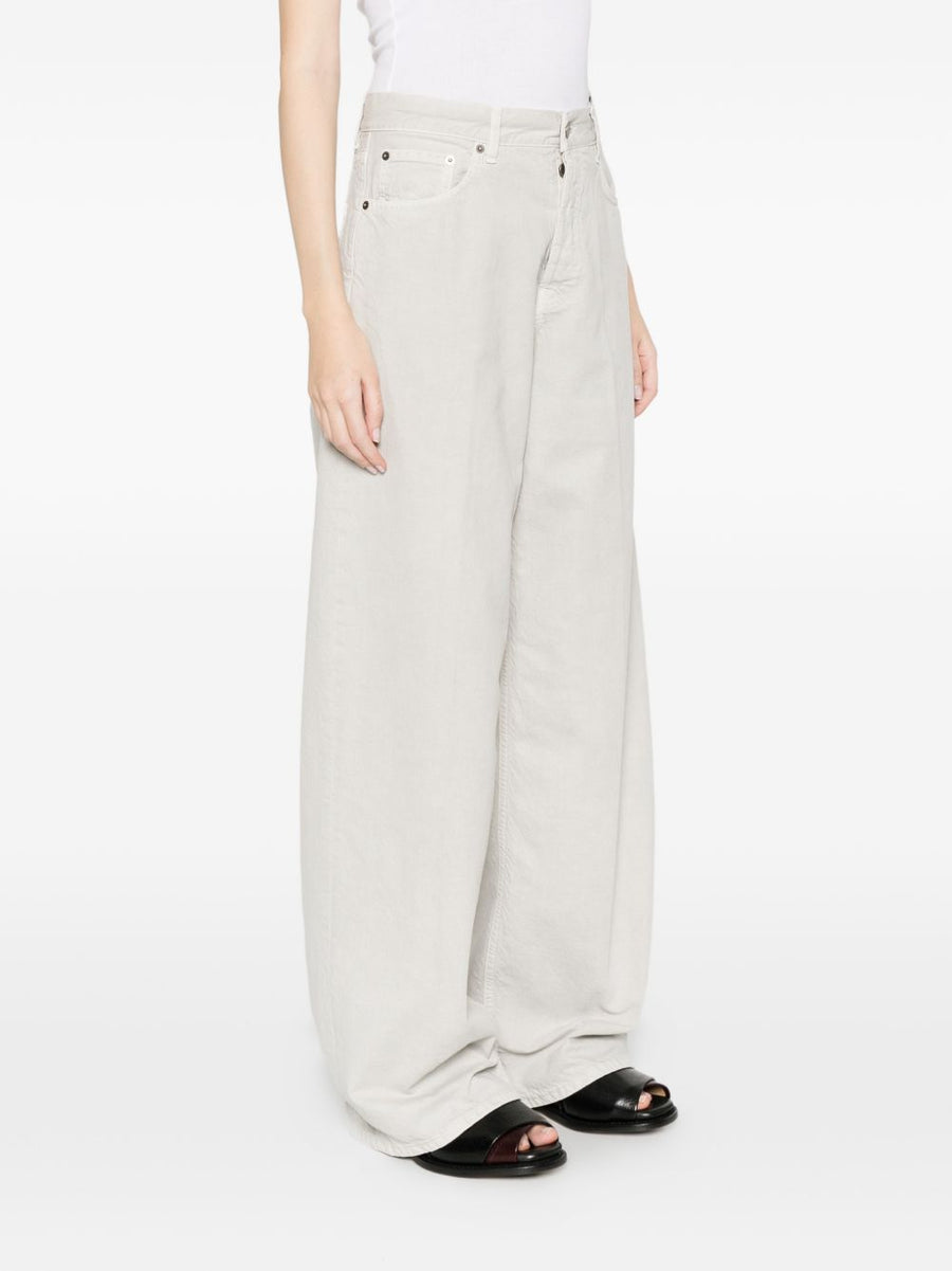 Haikure Bethany Wide Leg Grey Denim Jeans For Women Effortless Everyday Comfort Linen Blend Five Pocket Style