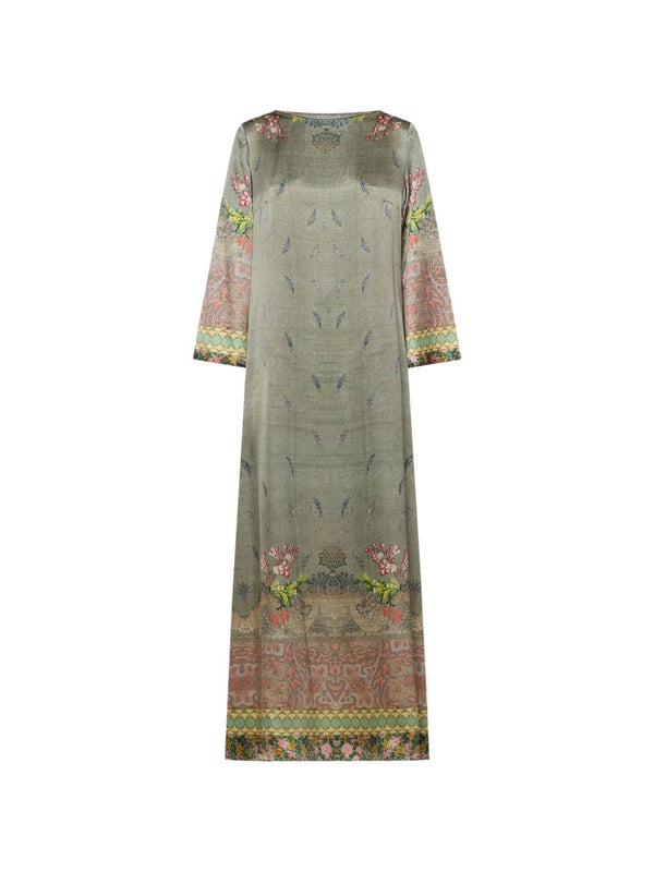 Pierre Louis Mascia A-line silhouette Printed silk dress