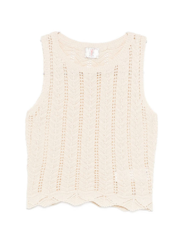 Bye Knitted cotton top