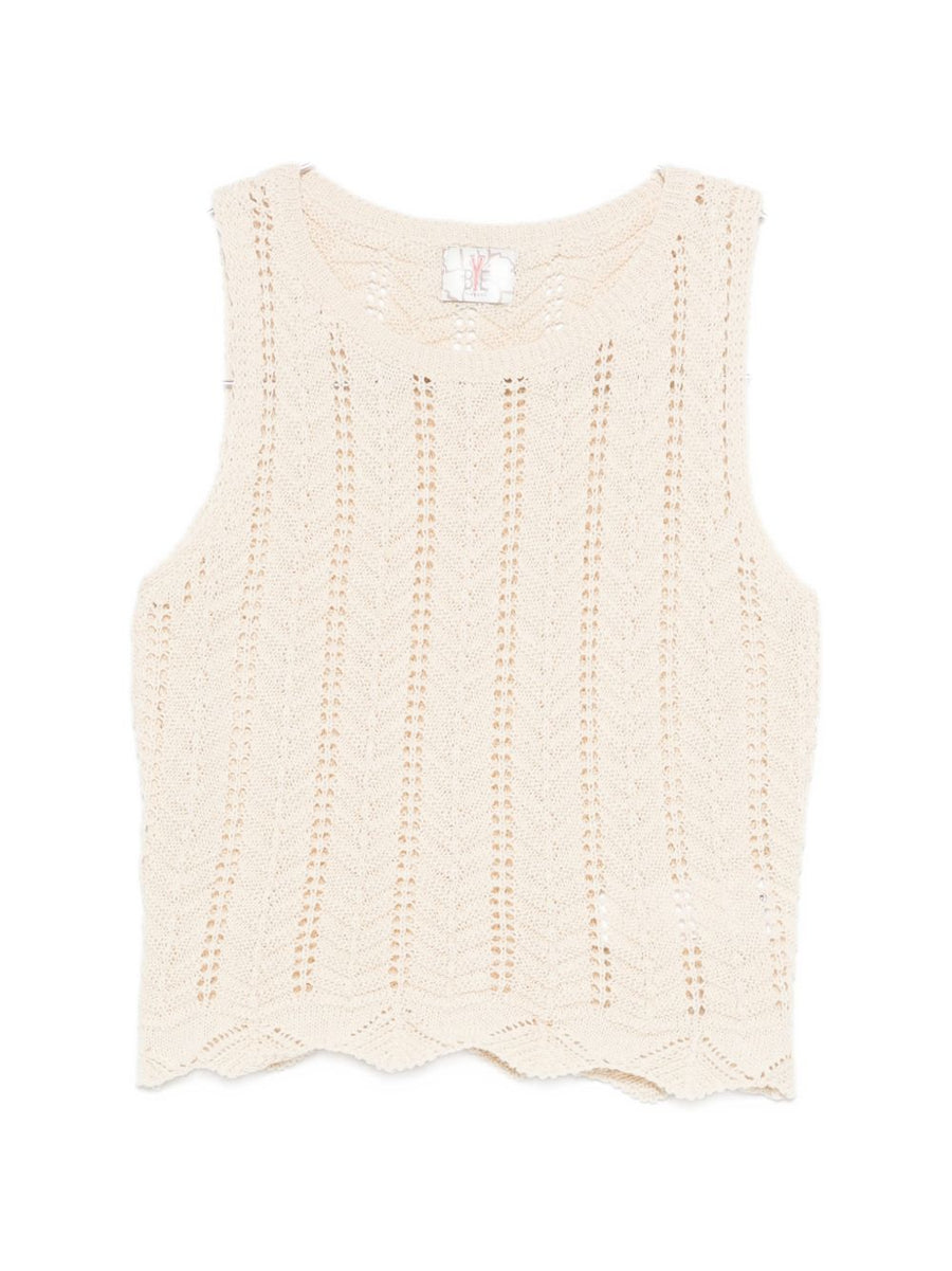 Bye Knitted cotton top