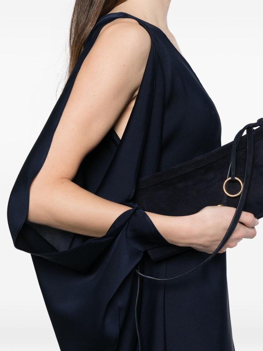 Silk Dress Silk95Five Ritz Luxurious Architectural Asymmetric Hem For Style Conscious Modern Women