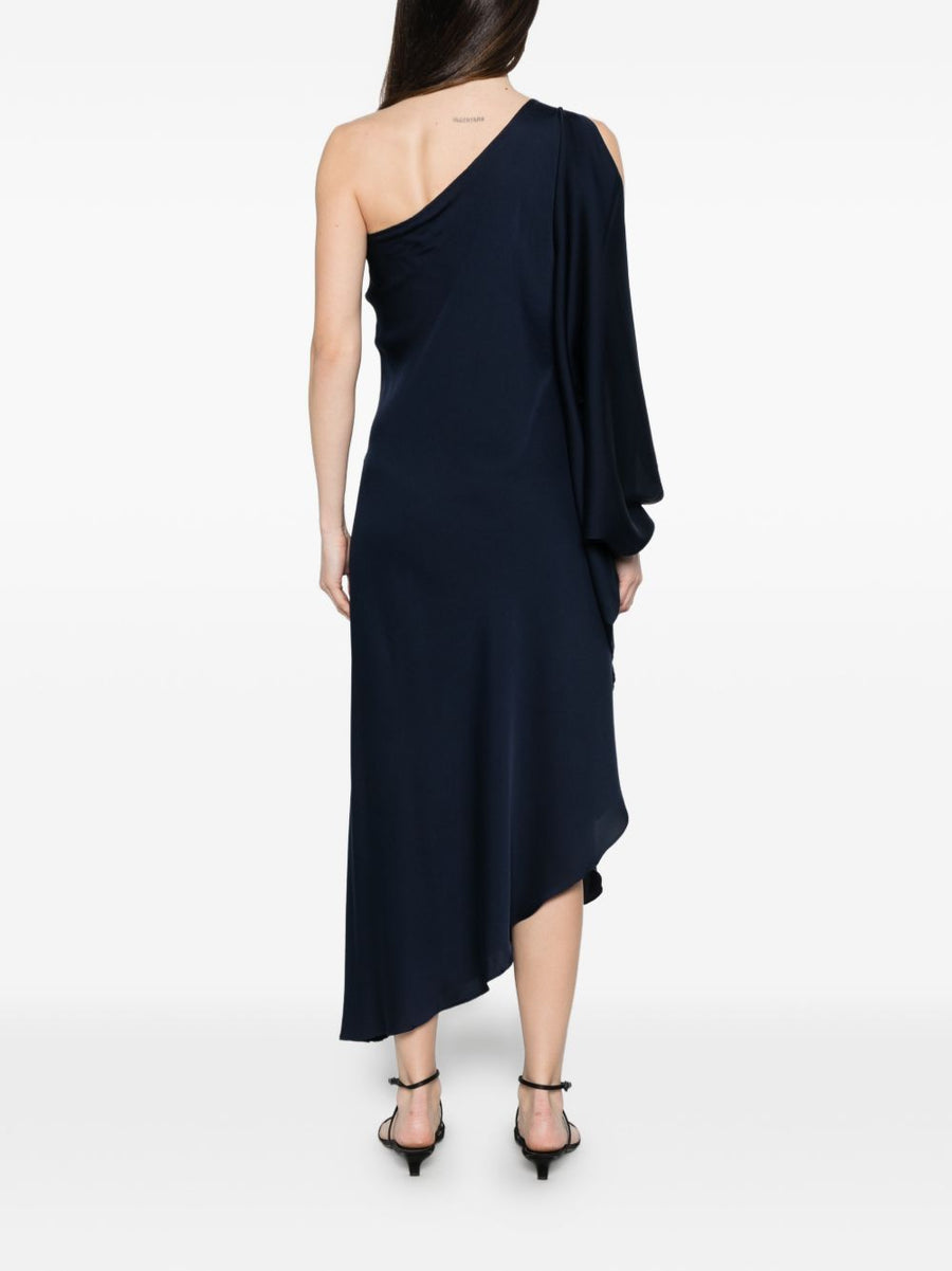 Silk Dress Silk95Five Ritz Luxurious Architectural Asymmetric Hem For Style Conscious Modern Women
