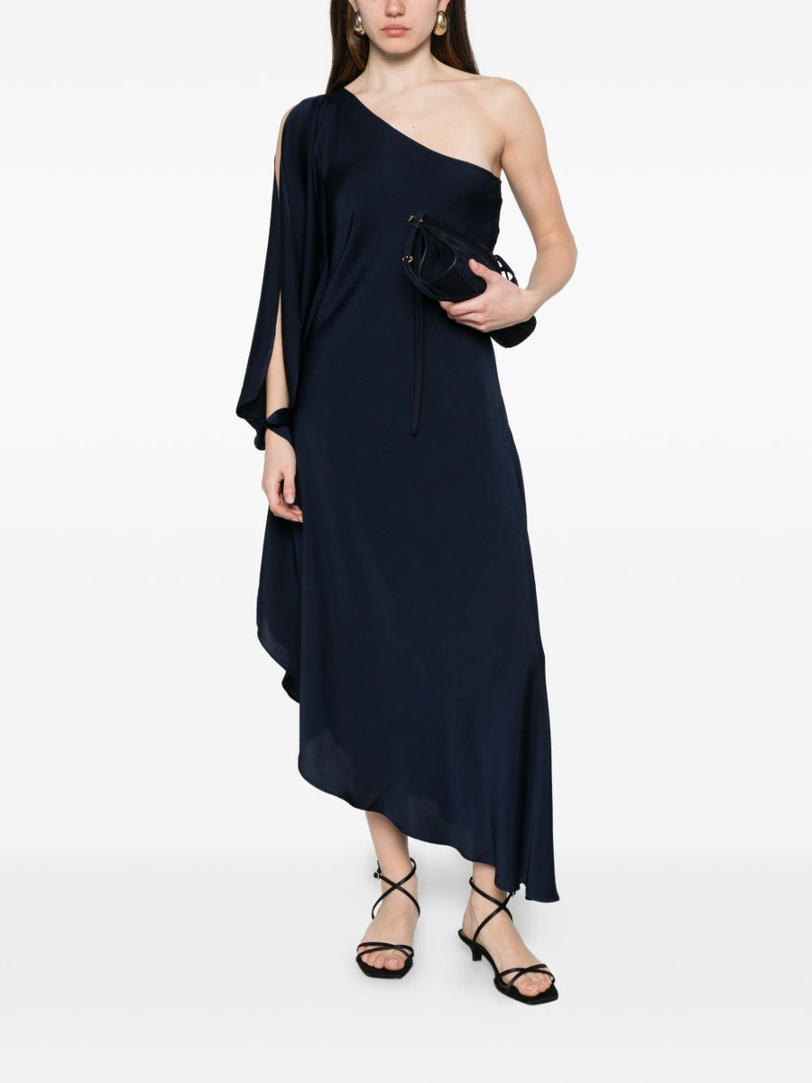 Silk Dress Silk95Five Ritz Luxurious Architectural Asymmetric Hem For Style Conscious Modern Women