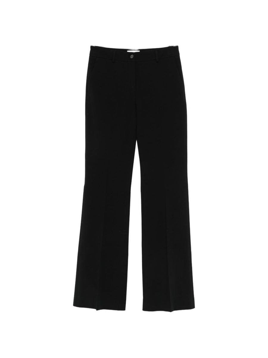 Via Masini 80 Cotton Wide Leg Trousers For Women Breathable Comfort And Flattering Drape
