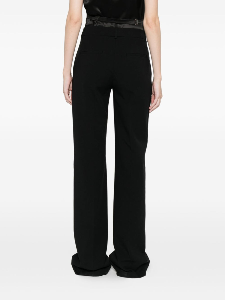 Via Masini 80 Cotton Wide Leg Trousers For Women Breathable Comfort And Flattering Drape
