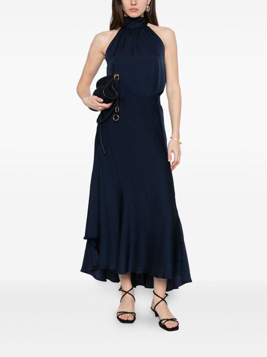 Silk Top Villette by Silk95Five Lux Silk Blend Sleeveless High Neck With Side Slits for Women Quiet Luxury