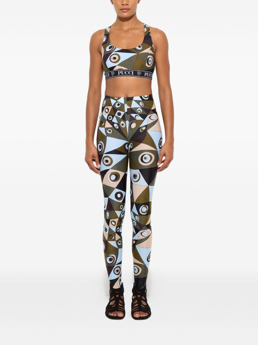 Pucci Printed Bralette For Active Women With Supportive Fit And Bold Allover Print