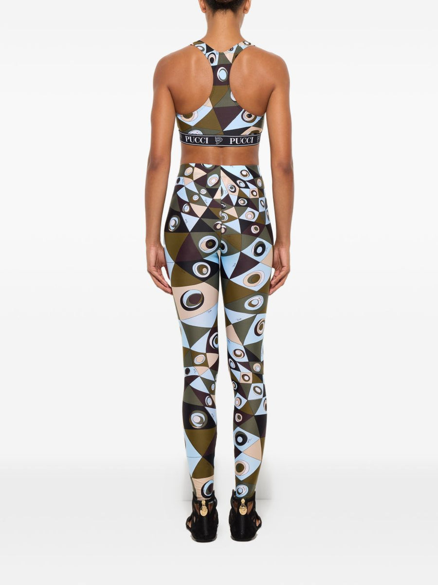 Pucci Printed Bralette For Active Women With Supportive Fit And Bold Allover Print