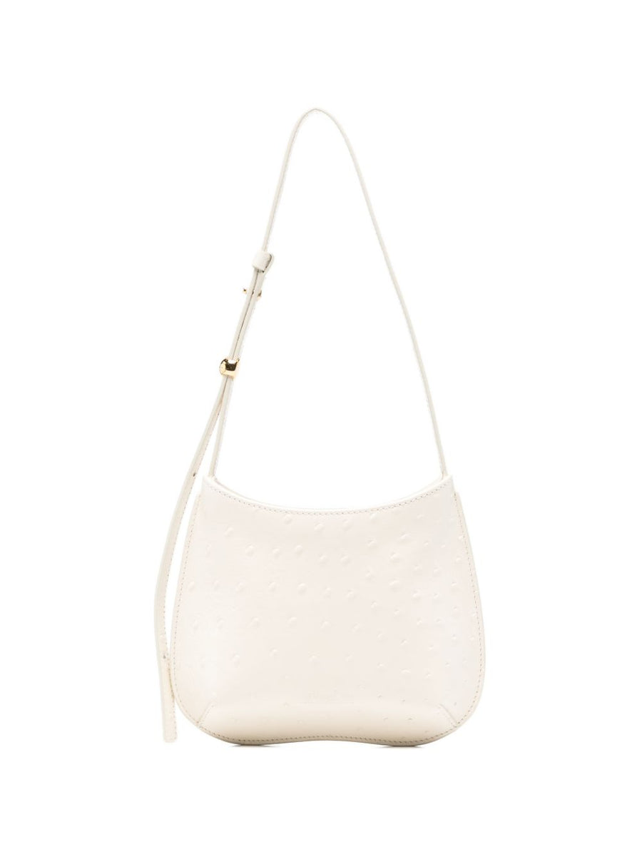 Jacquemus Le Petit Bisou Ivory Calf Leather Shoulder Bag For Women Compact Everyday Luxury
