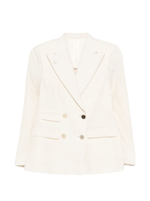 L.B.M. 1911 Linen blend double-breasted jacket