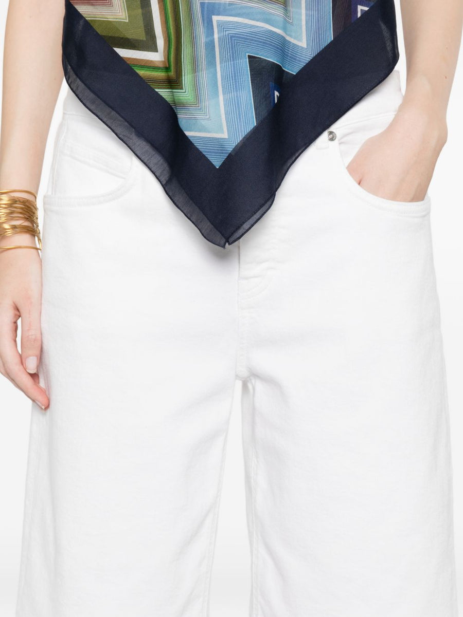 Closed Cotton Bermuda Shorts Women Breathable Daily White