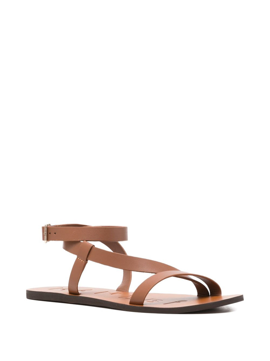 Manebí Leather Gladiator Sandals For Women Premium Calf Leather Secure Buckle Dressy Casual