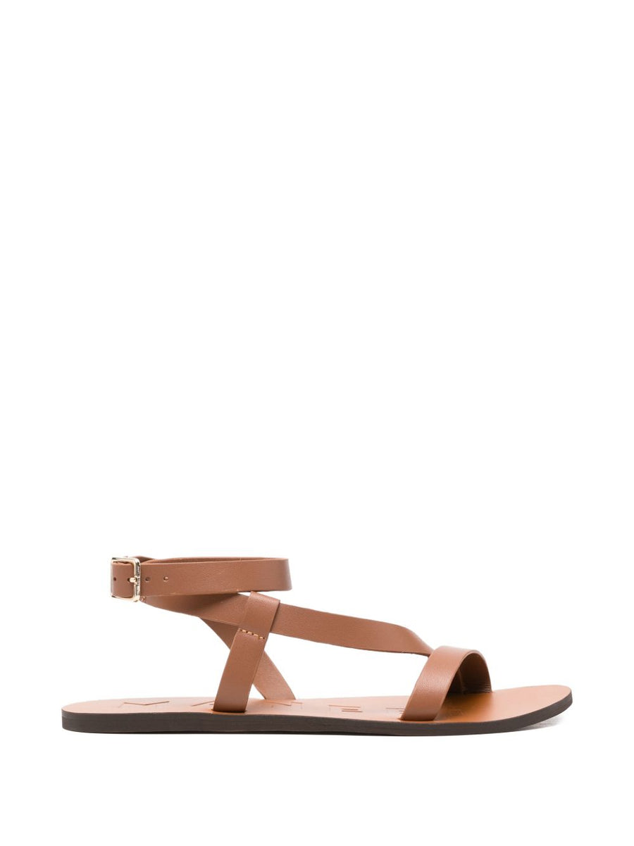 Manebí Leather Gladiator Sandals For Women Premium Calf Leather Secure Buckle Dressy Casual