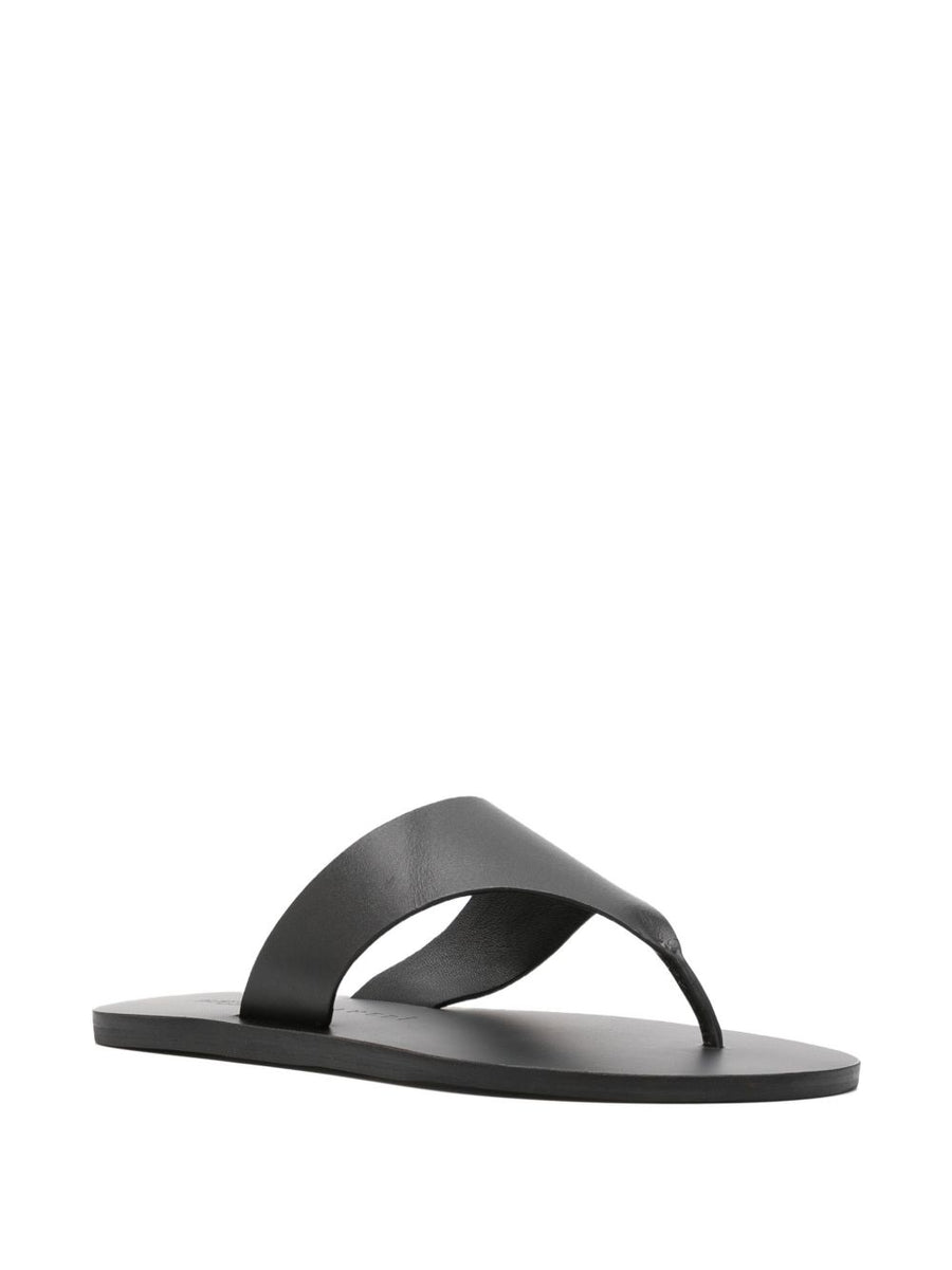Manebí Leahter Leather Thong Sandals For Women SlipOn Minimalist Luxury Calf Leather