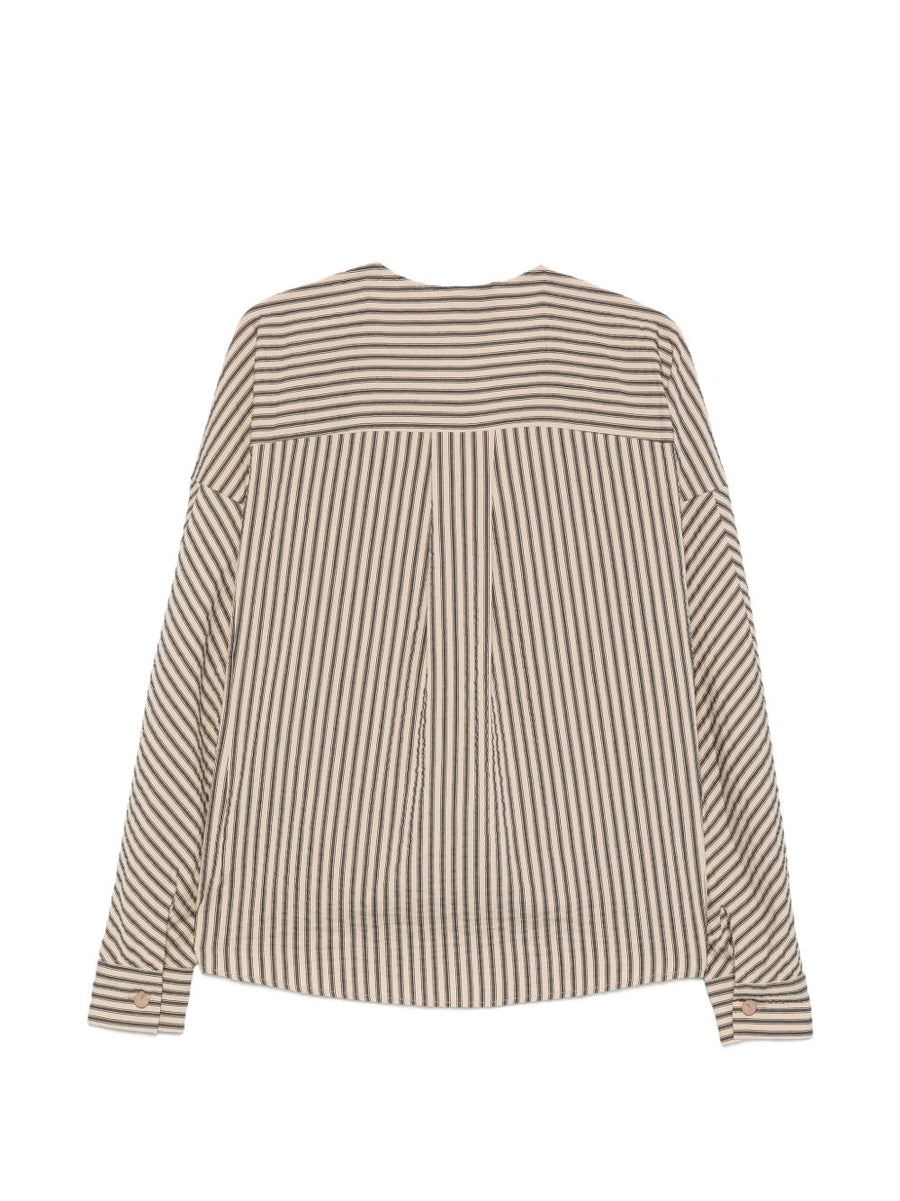 Alysi V-neck Striped blouse