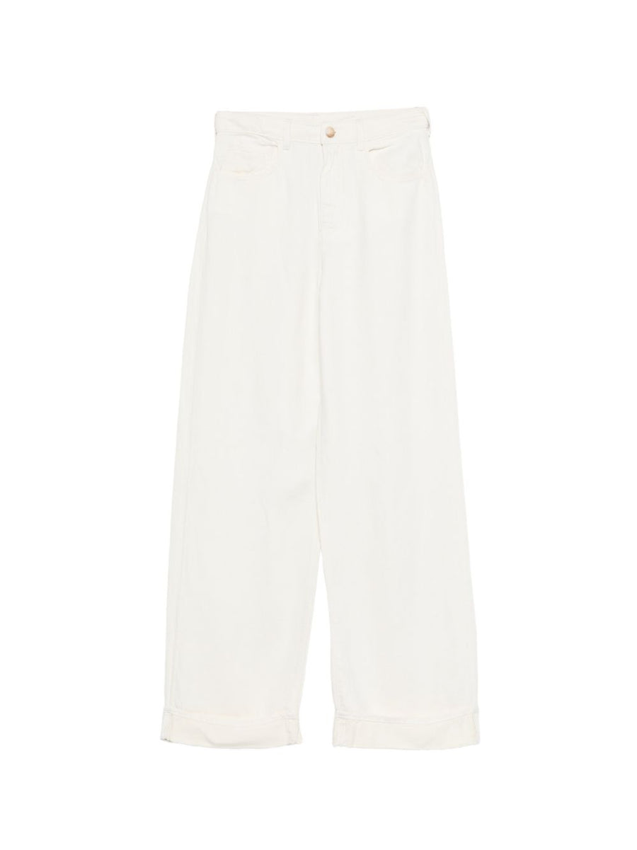 Emporio Armani Linen Blend Trousers For Women Breathable Luxury Drape Comfort Everyday Wear