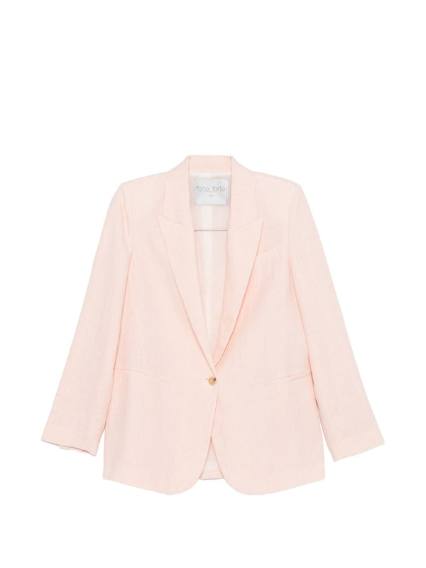 Forte Forte Linen single-breasted jacket