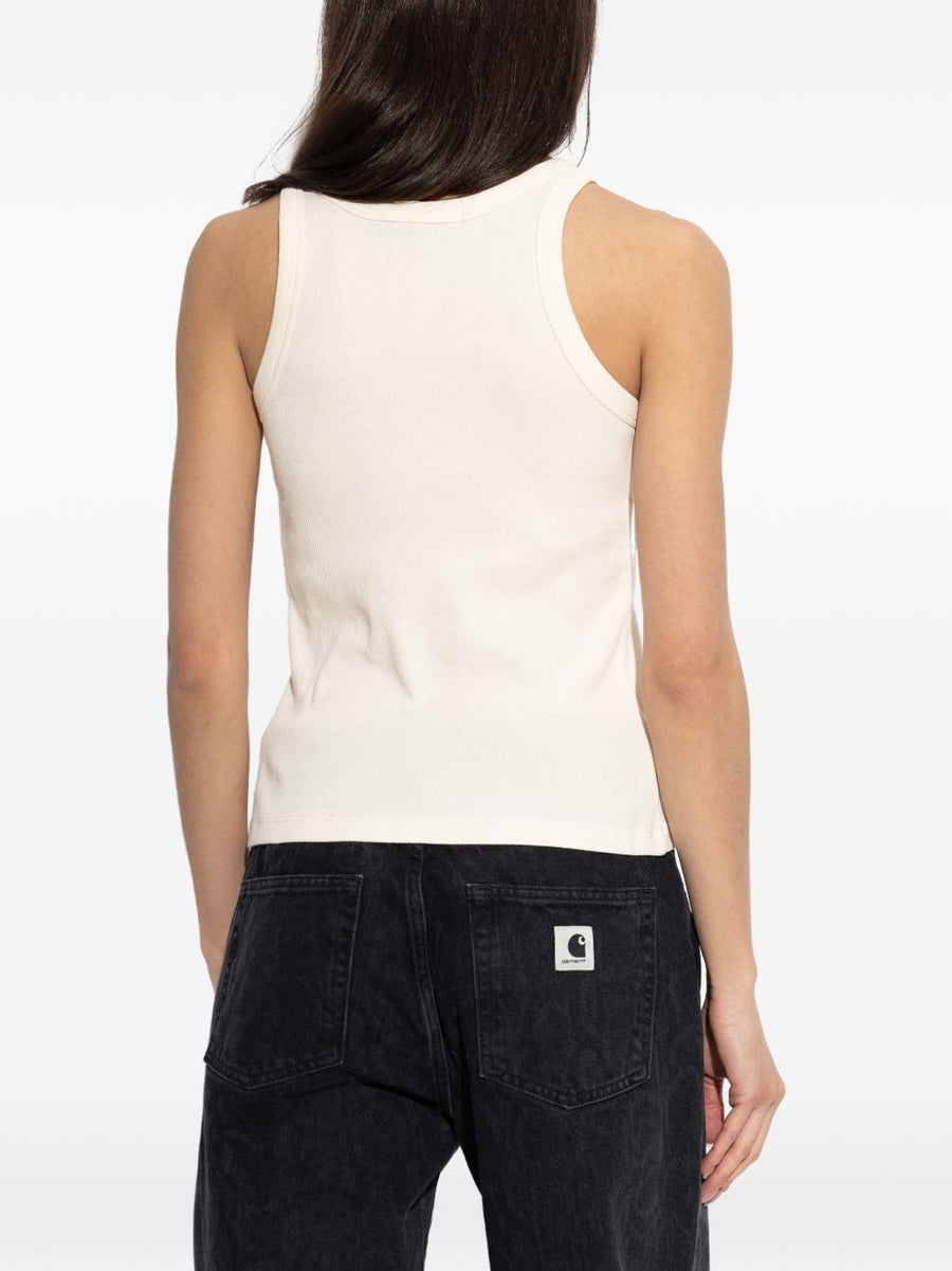 Maison Kitsuné Logo Tank Top Women 100% Cotton Premium