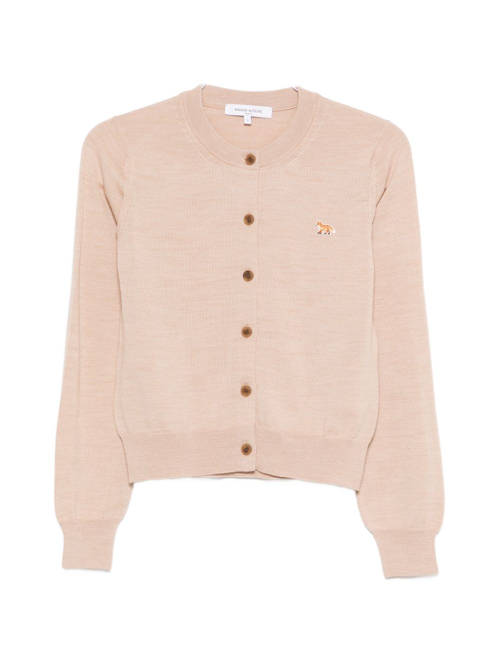 Maison Kitsuné Maison KitsunÃ© Baby Fox wool cardigan