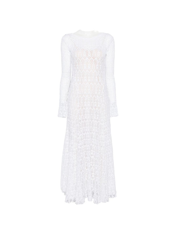 Forte Forte V-back Lace long dress