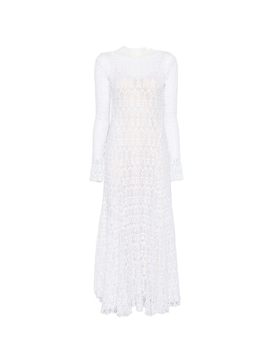 Forte Forte V-back Lace long dress