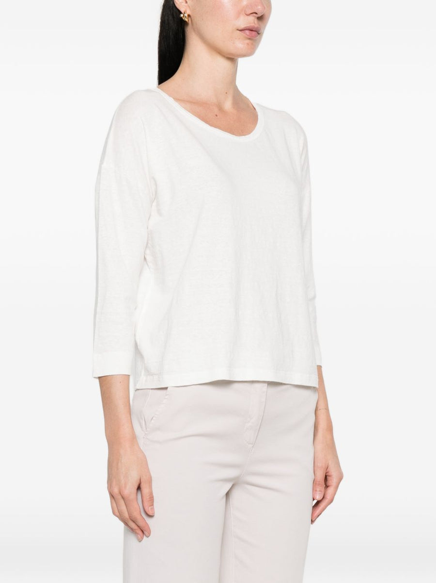 Base Linen Crewneck Sweater for Women Breathable Lightweight Linen Blend Essential Wardrobe Staple