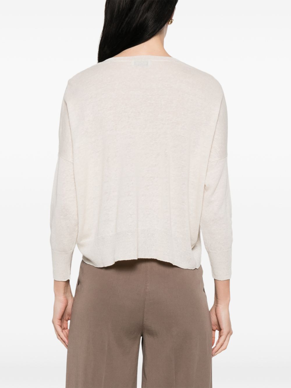 Base Linen and cotton blend sweater
