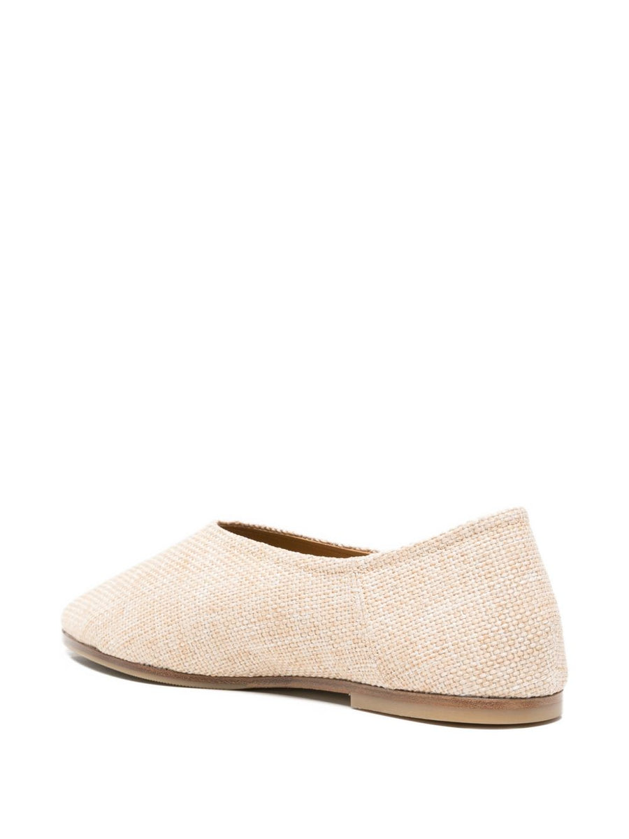 Babu' Milano Dune Beige Ballet Flats For Women All Day Comfort Flat Sole Effortless Chic