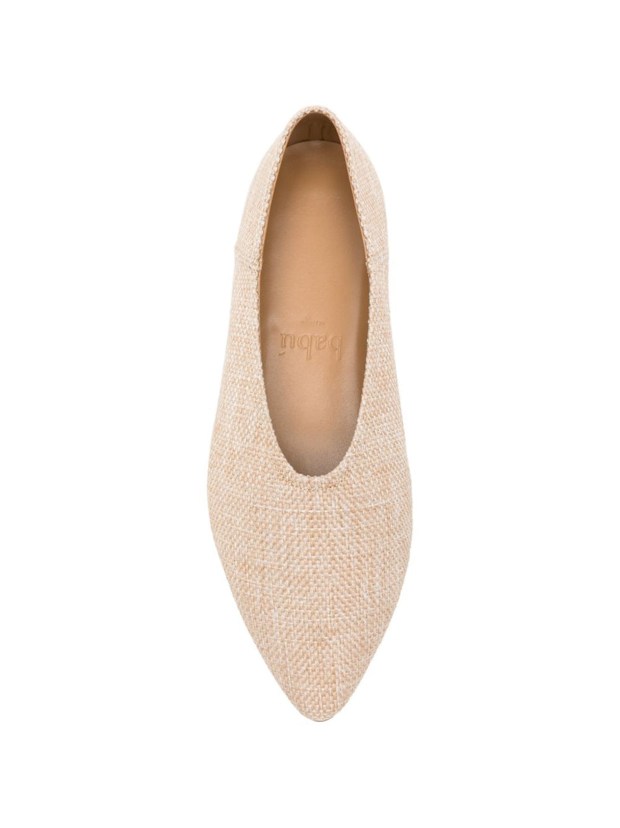 Babu' Milano Dune Beige Ballet Flats For Women All Day Comfort Flat Sole Effortless Chic