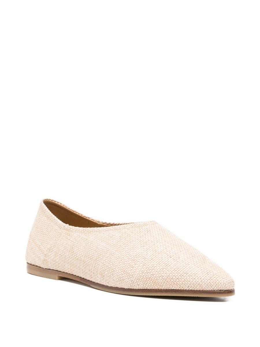 Babu' Milano Dune Beige Ballet Flats For Women All Day Comfort Flat Sole Effortless Chic