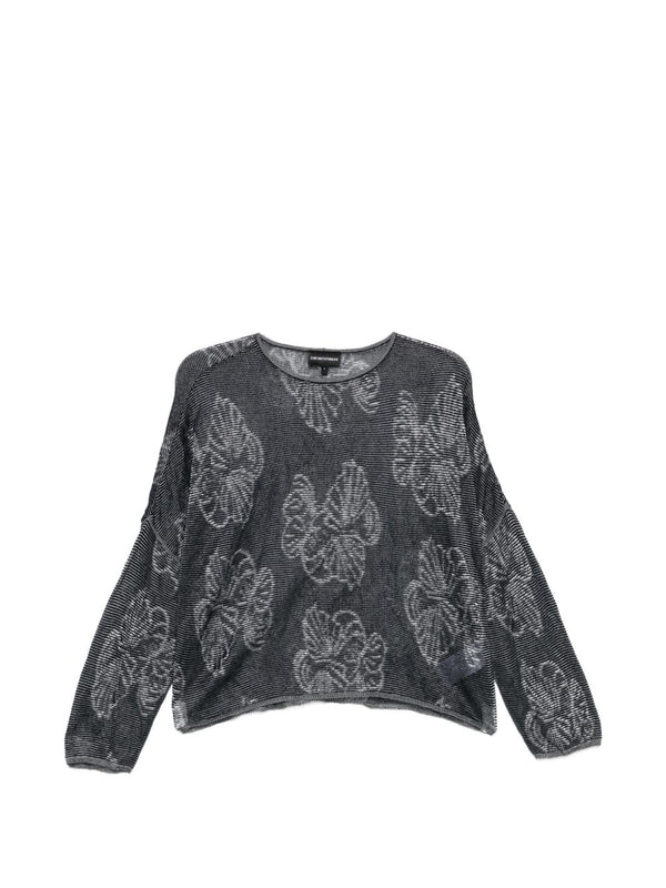 Emporio Armani Embroidered crewneck sweater