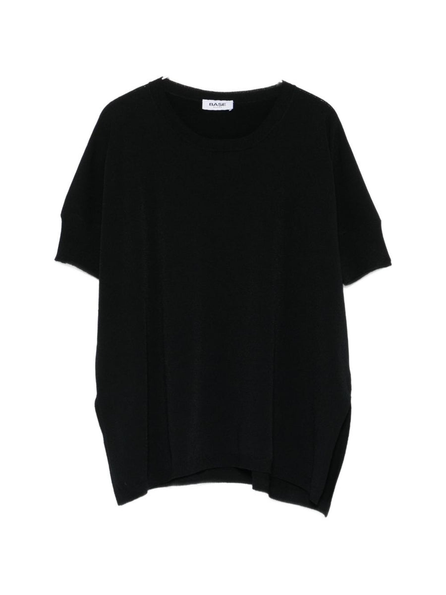 Base Women Crewneck Sweater Soft Viscose Elastane Blend For Effortless Everyday Versatility