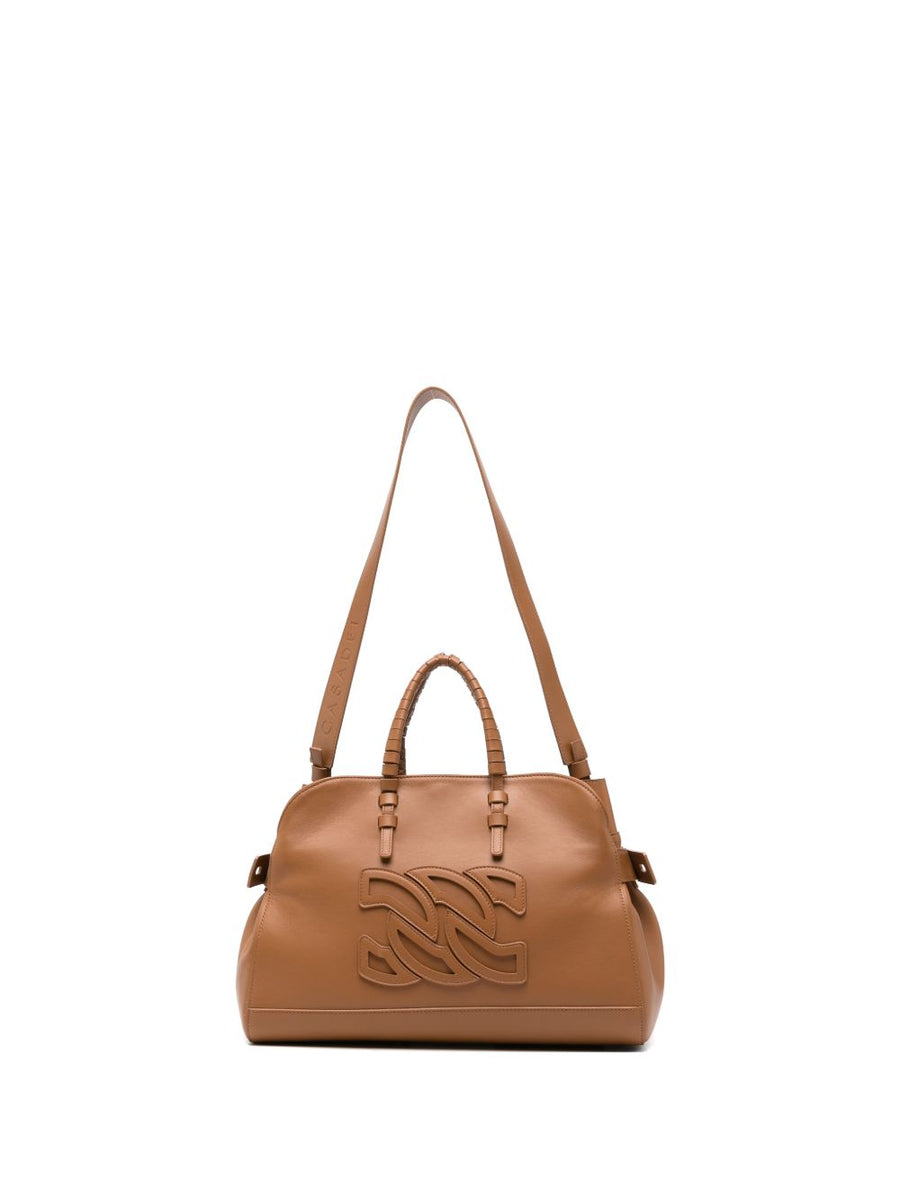 Casadei Park Avenue Tote Bag Calf Leather Luxury Shopper for Women With Detachable Strap